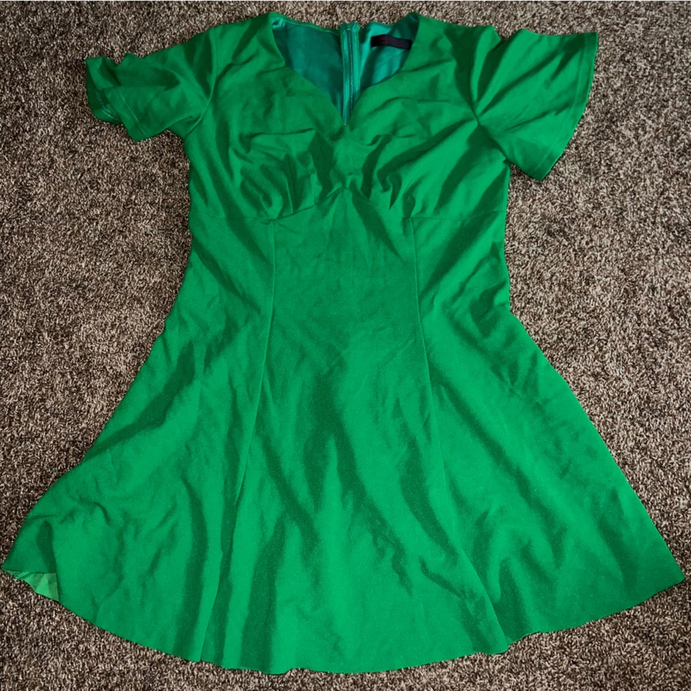 Dress Tells Green Mini Dress